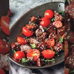 теплый салат с печенью