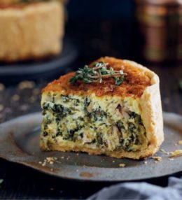 Киш со шпинатом и курицей