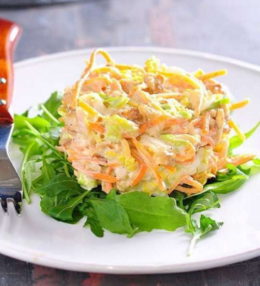 Салат с куриной грудкой и корейской морковью