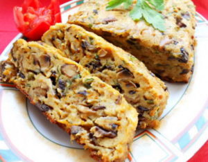 Закусочный хлебец из шампиньонов