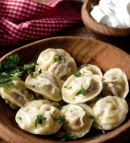 Вареники с картофелем и жареным луком
