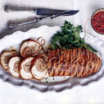 Рулет из индейки с мясным фаршем