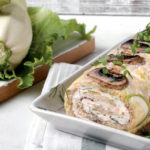 Кабачковый рулет с грибами и сыром