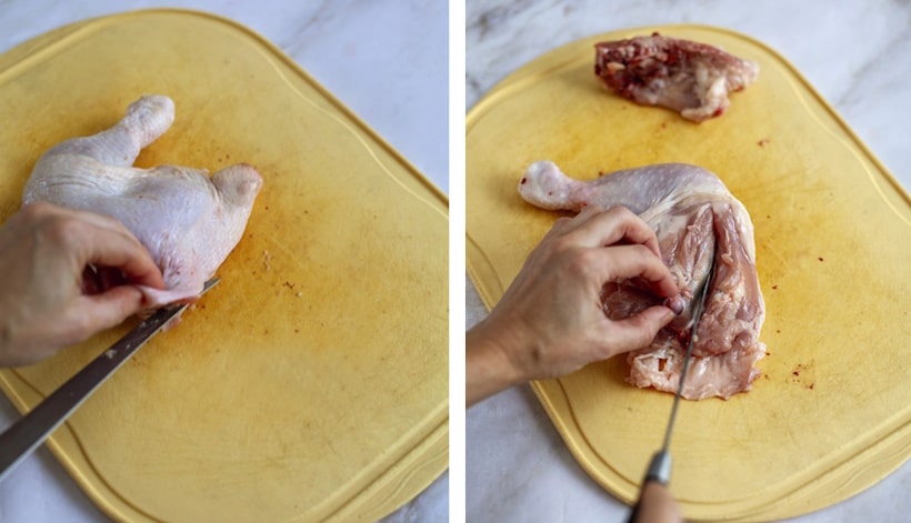 Рулеты из куриных окорочков и три варианта начинки