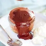 шоколадное суфле с мятным ганашем