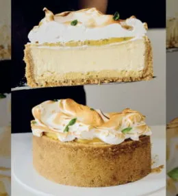 Лимонный чизкейк с меренгой