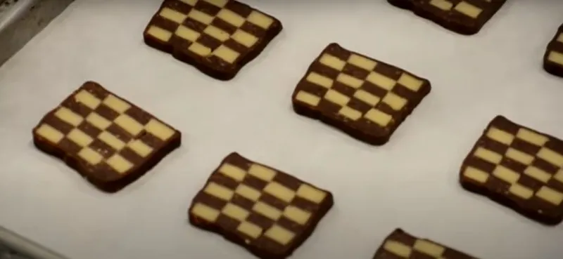 печенье шахматная доска