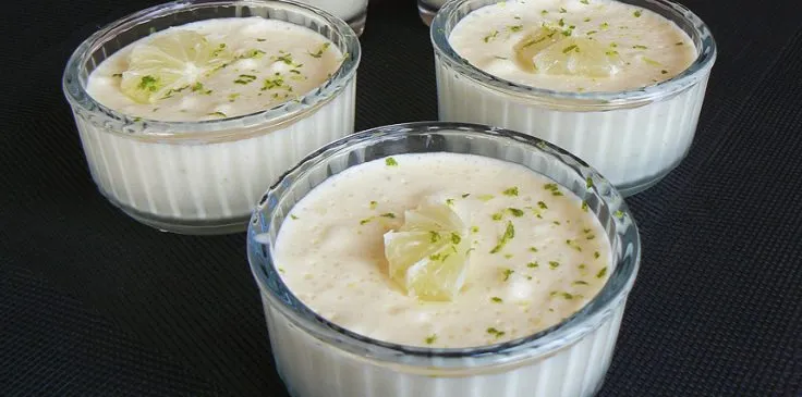 Мусс из белого шоколада с лаймом