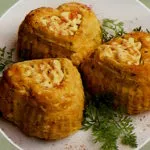 Рыбное суфле в тарталетках