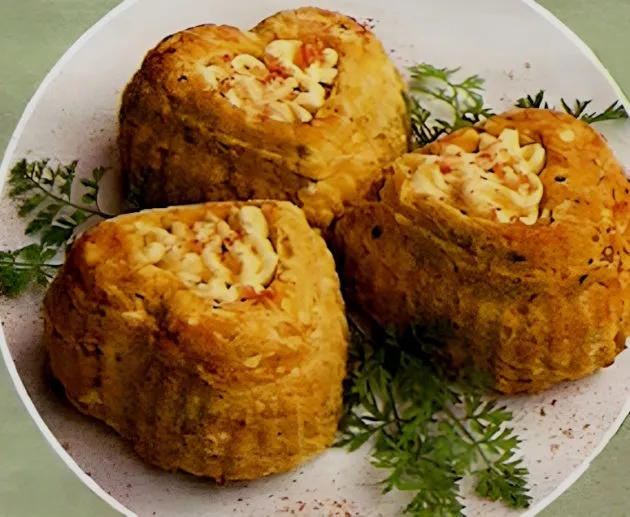 Рыбное суфле в тарталетках