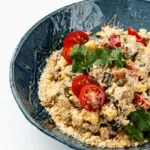 Салат из баклажанов с арахисовой посыпкой