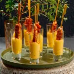 Пряные куриные шашлычки с сырным соусом